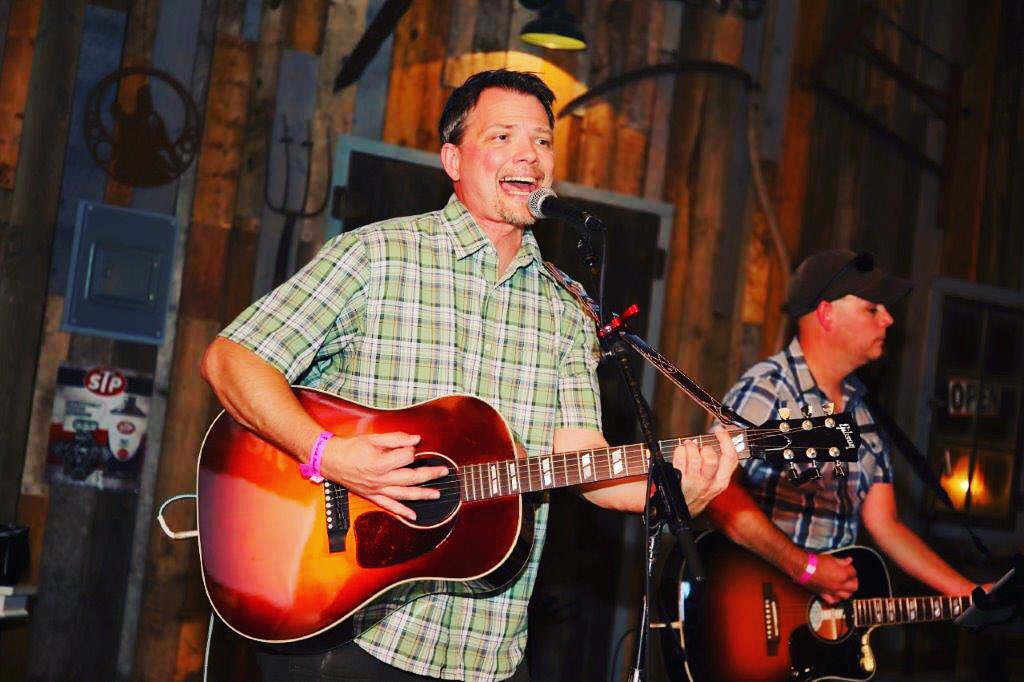 Small Town Radio performing in the Shoulak Barn 